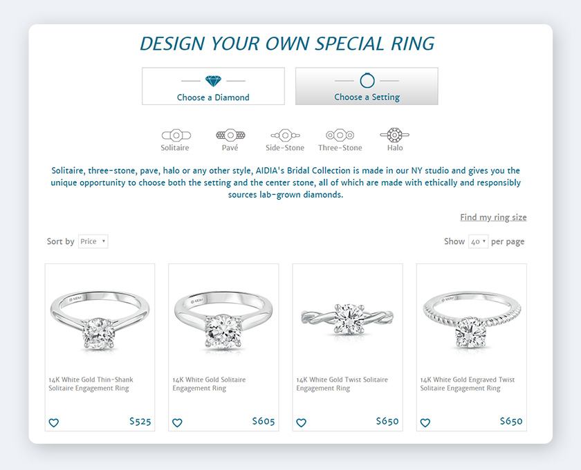 engagement rings magento