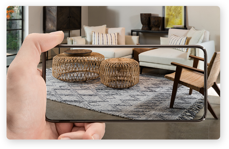 אתר איקומרס באינטרנט של "צמר שטיחים" - הדמית אונליין על חלל ביתך - לקוחות יכולים לראות איך יראה השטיח בביתם ע"י שימוש ברכיב מציאות מדומה - מותאם לתצוגת דסקטופ. בניית אתר מכירות ע"י סוכנות איקומרס Original Concepts